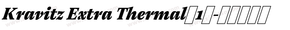Kravitz Extra Thermal(1)字体转换